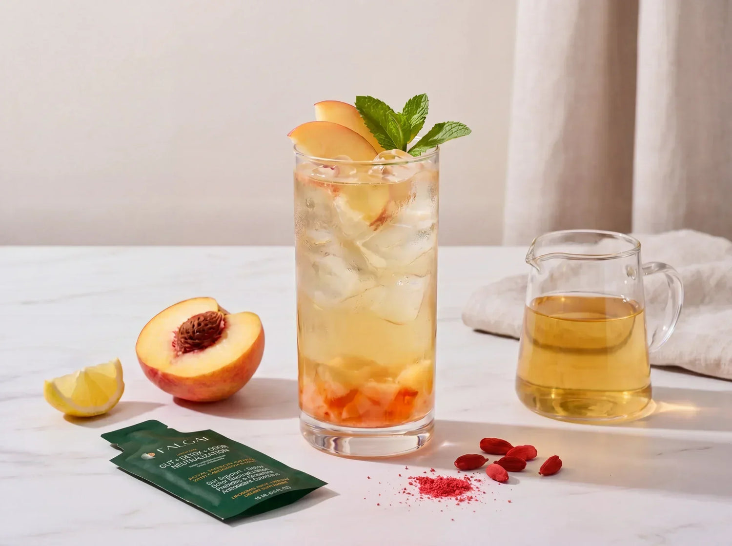 Peach Cardamom Freshness Tea