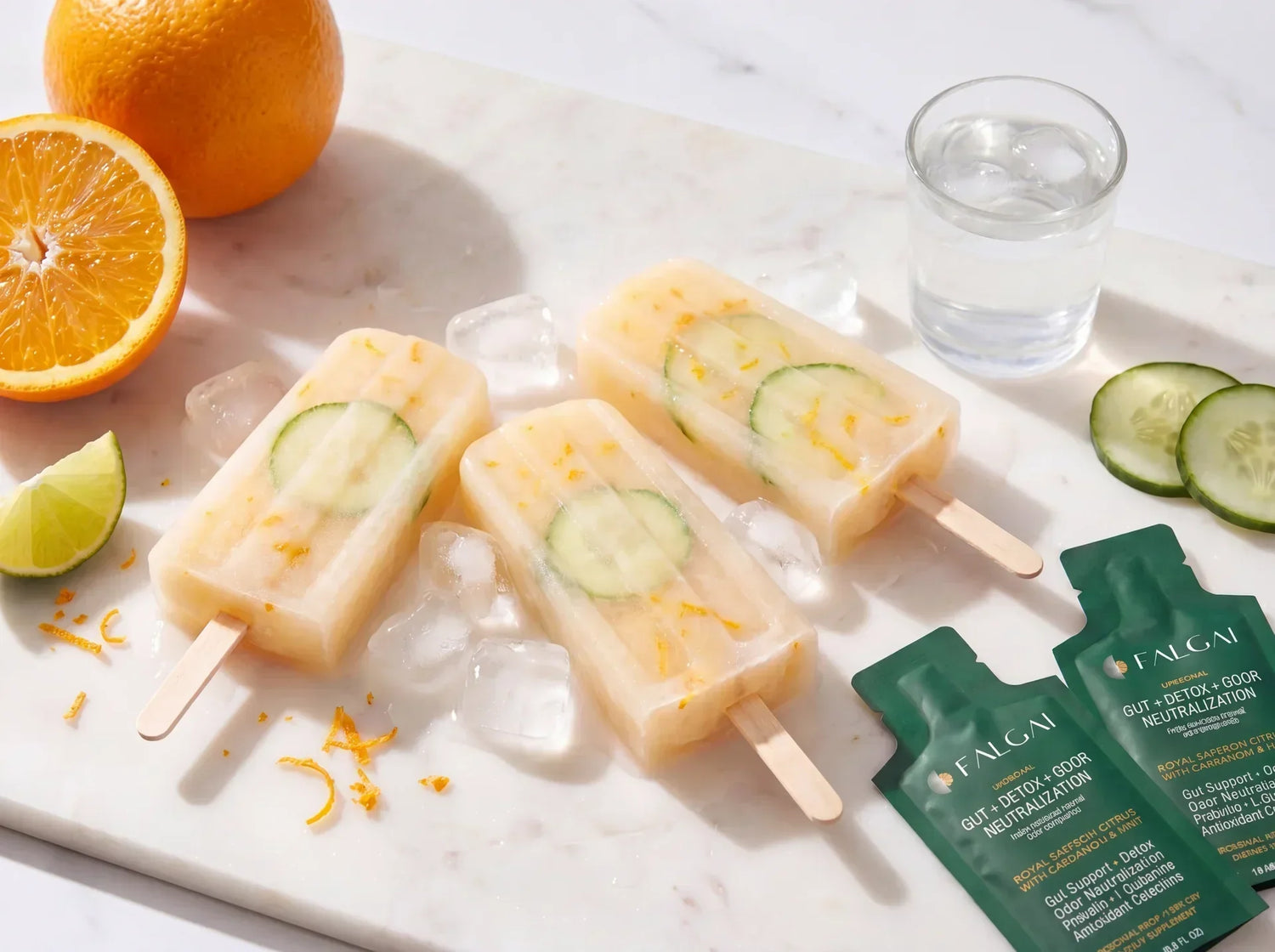 Citrus Coconut Freshness Popsicles